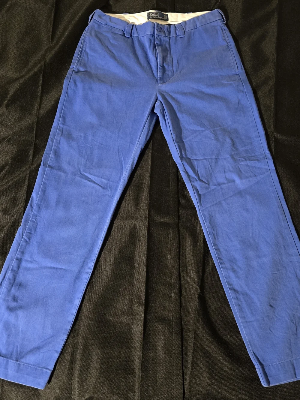 Ralph Lauren Men's Slim Straight Royal Blue Chinos Size 34/32